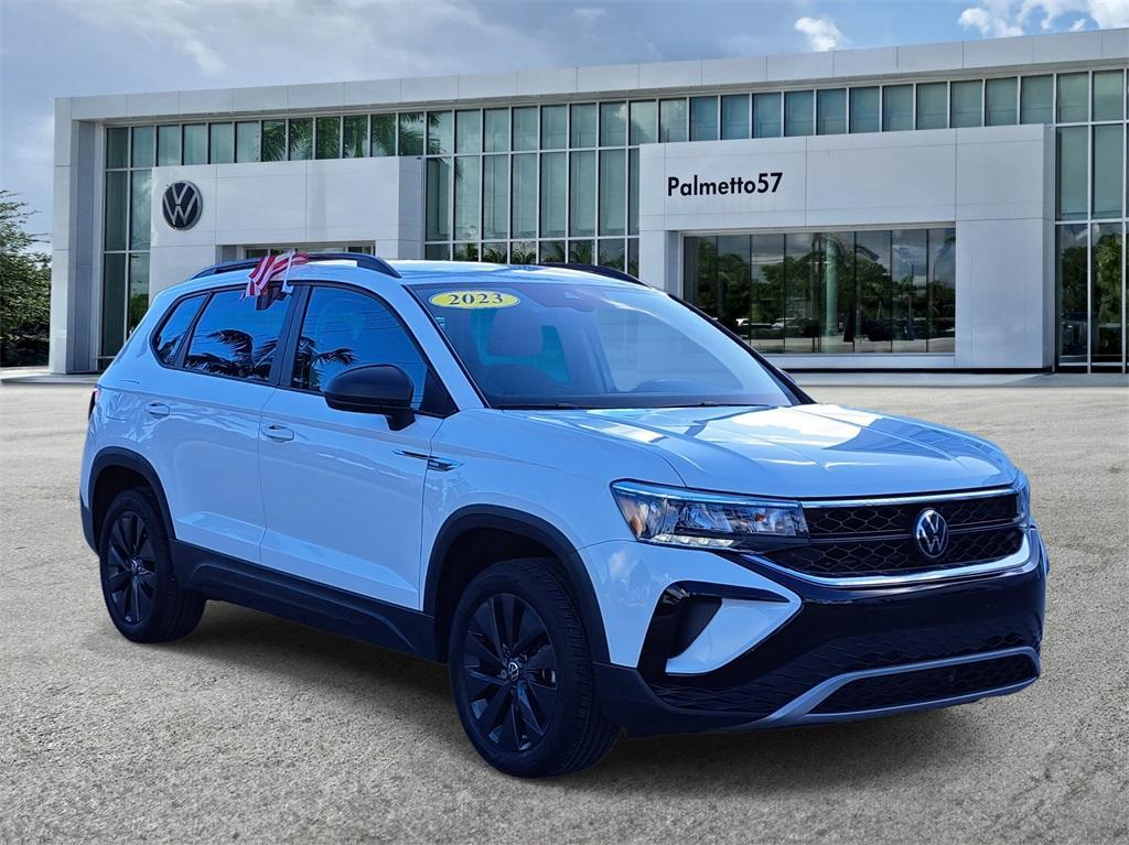 used 2023 Volkswagen Taos car, priced at $18,377