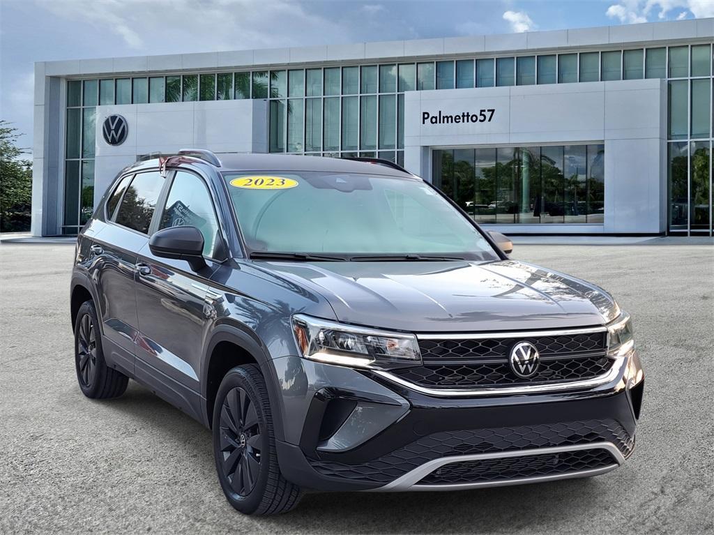 used 2023 Volkswagen Taos car, priced at $18,856