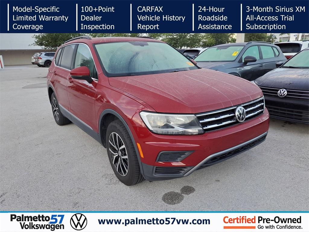 used 2021 Volkswagen Tiguan car, priced at $16,491