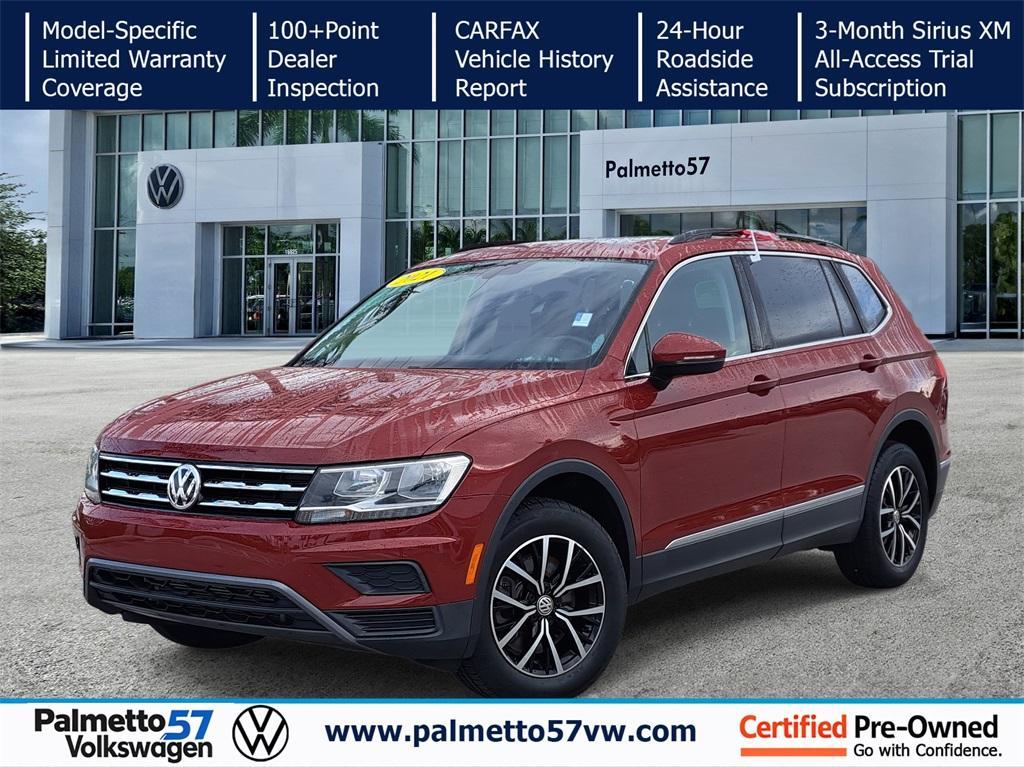 used 2021 Volkswagen Tiguan car, priced at $15,864