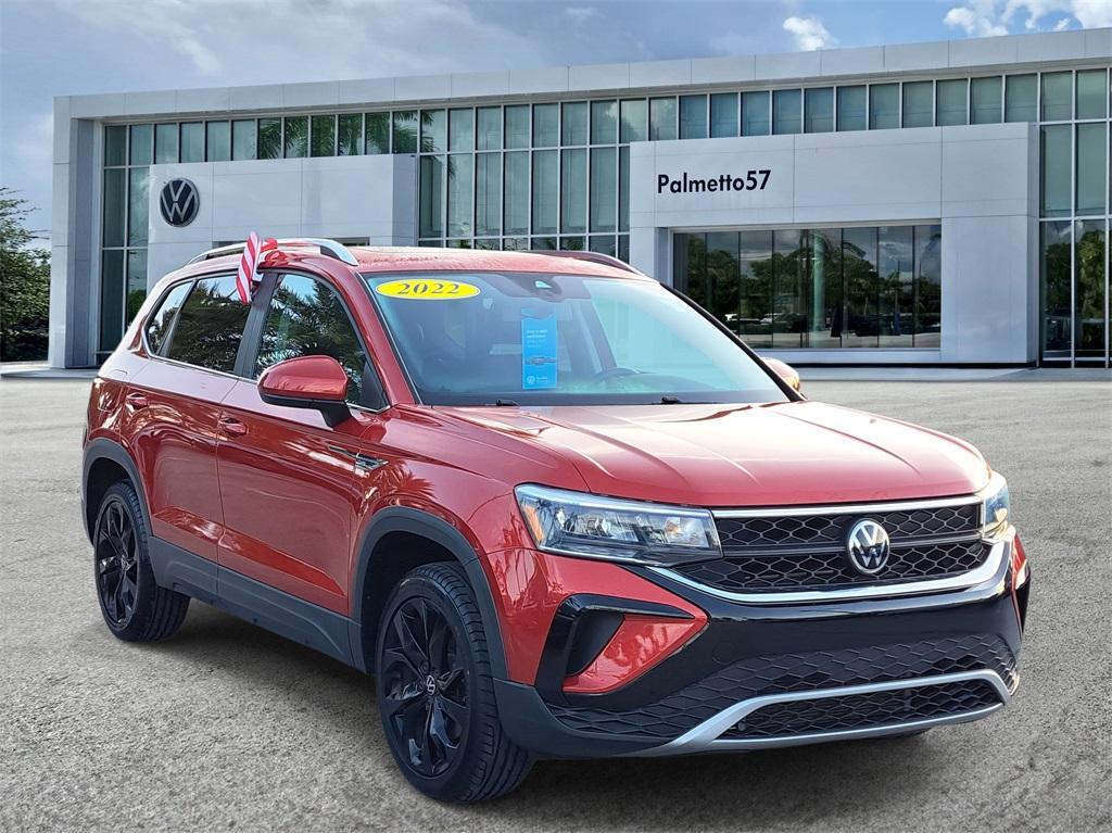 used 2022 Volkswagen Taos car, priced at $17,191