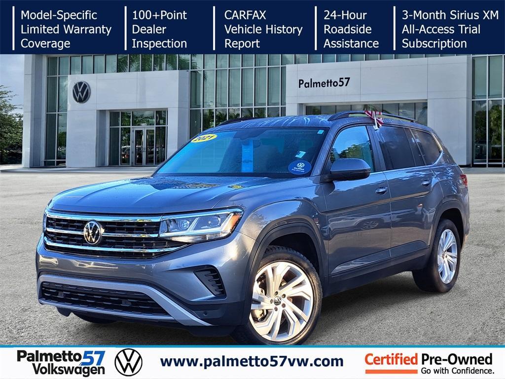 used 2021 Volkswagen Atlas car, priced at $20,291