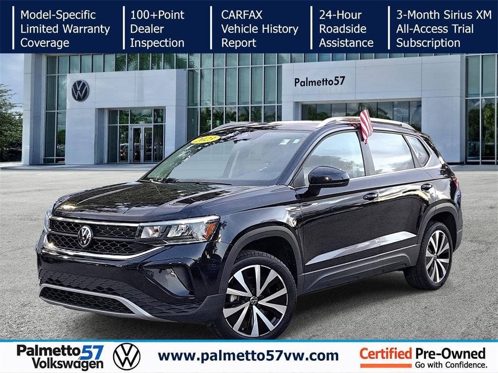 used 2023 Volkswagen Taos car, priced at $18,846