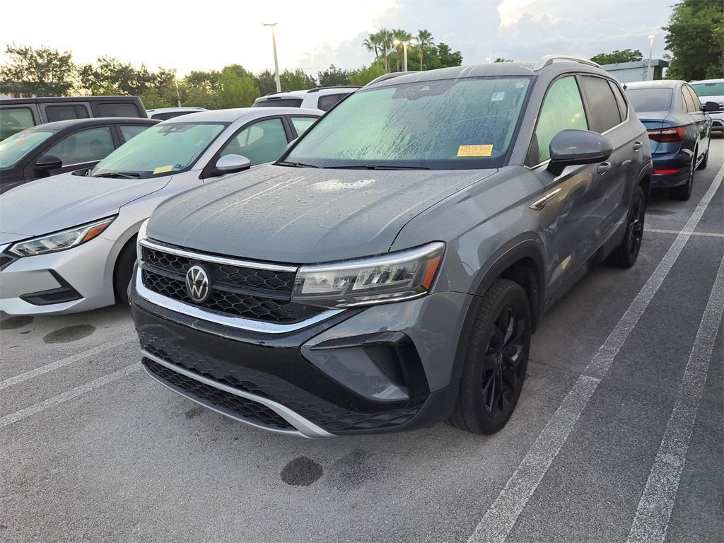 used 2023 Volkswagen Taos car, priced at $20,174
