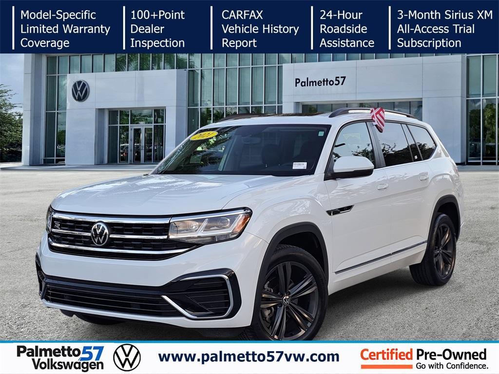 used 2021 Volkswagen Atlas car, priced at $22,704