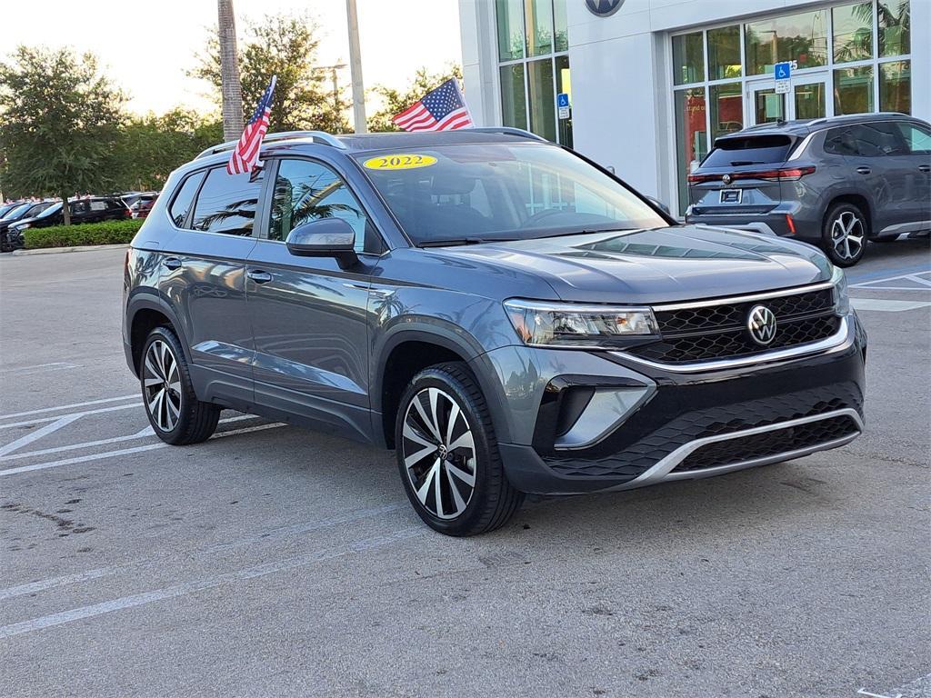 used 2022 Volkswagen Taos car, priced at $16,509