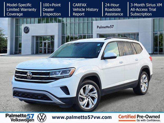 used 2021 Volkswagen Atlas car, priced at $22,549