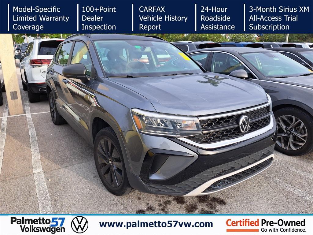 used 2022 Volkswagen Taos car, priced at $18,214