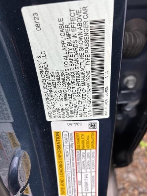 used 2023 Honda Accord car, priced at $24,785