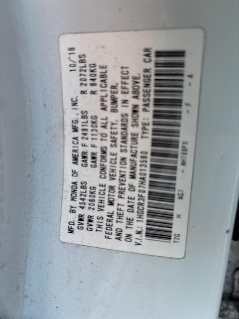 used 2017 Honda Accord car, priced at $10,983