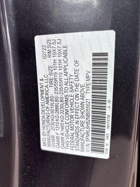 used 2022 Honda Odyssey car, priced at $31,629