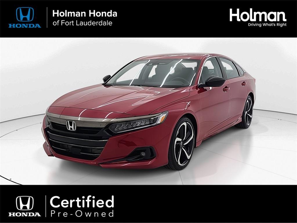 used 2021 Honda Accord car, priced at $24,996