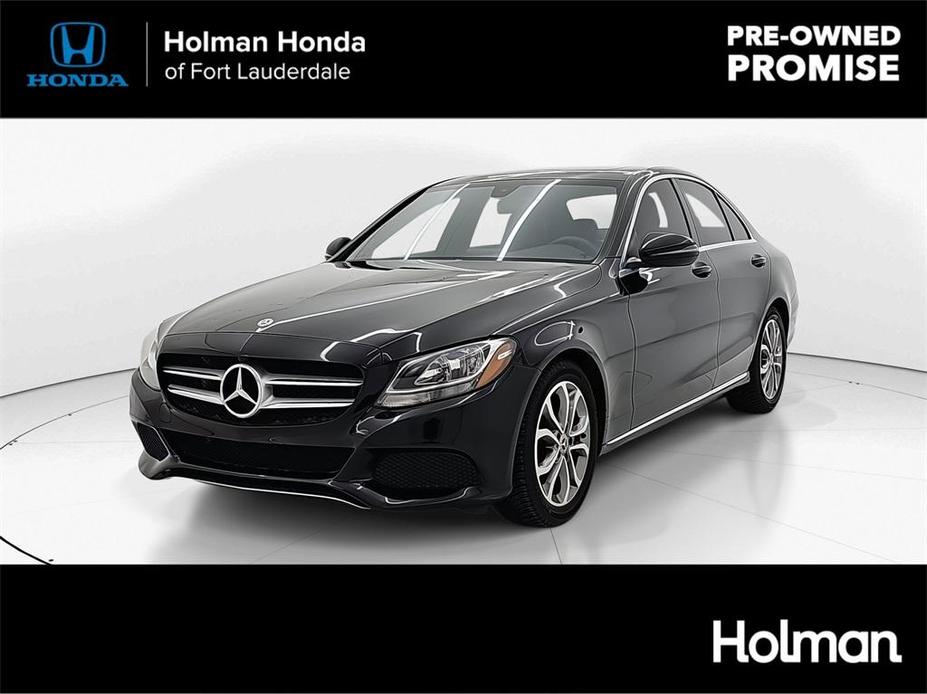 used 2018 Mercedes-Benz C-Class car, priced at $20,199