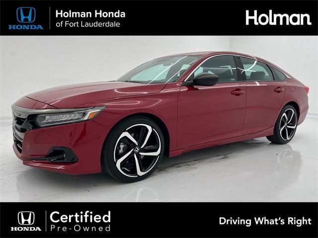 used 2021 Honda Accord car, priced at $23,999