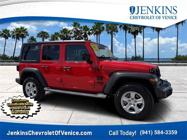 used 2022 Jeep Wrangler Unlimited car, priced at $25,752