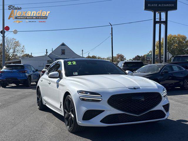 used 2022 Genesis G70 car, priced at $34,000