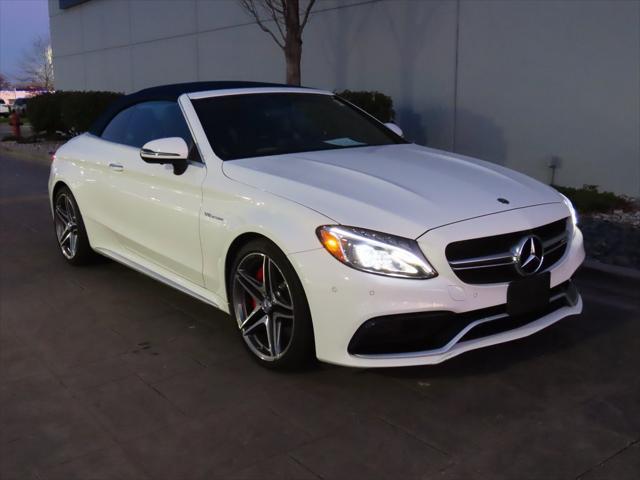 used 2018 Mercedes-Benz AMG C 63 car, priced at $54,990