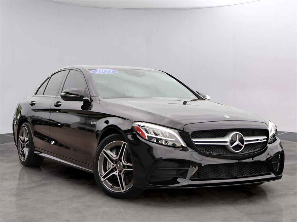 used 2021 Mercedes-Benz AMG C 43 car, priced at $47,990