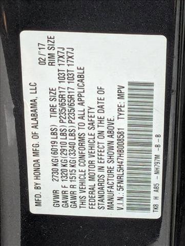 used 2017 Honda Odyssey car, priced at $15,995