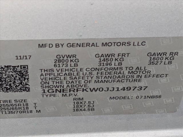 used 2018 Chevrolet Traverse car, priced at $14,881