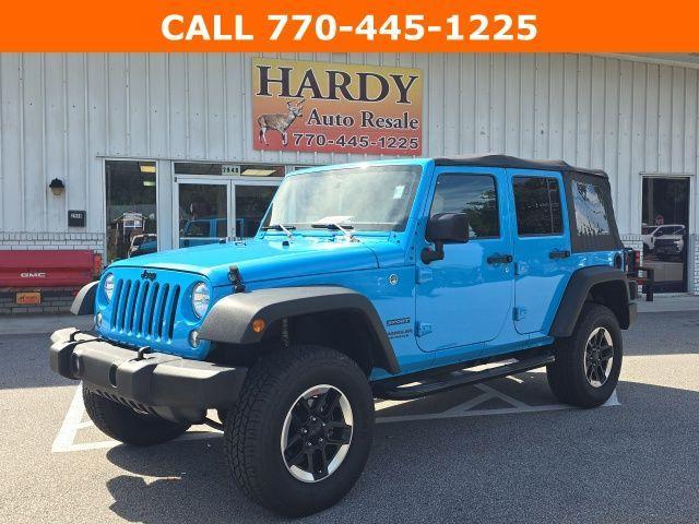 used 2017 Jeep Wrangler Unlimited car, priced at $21,852