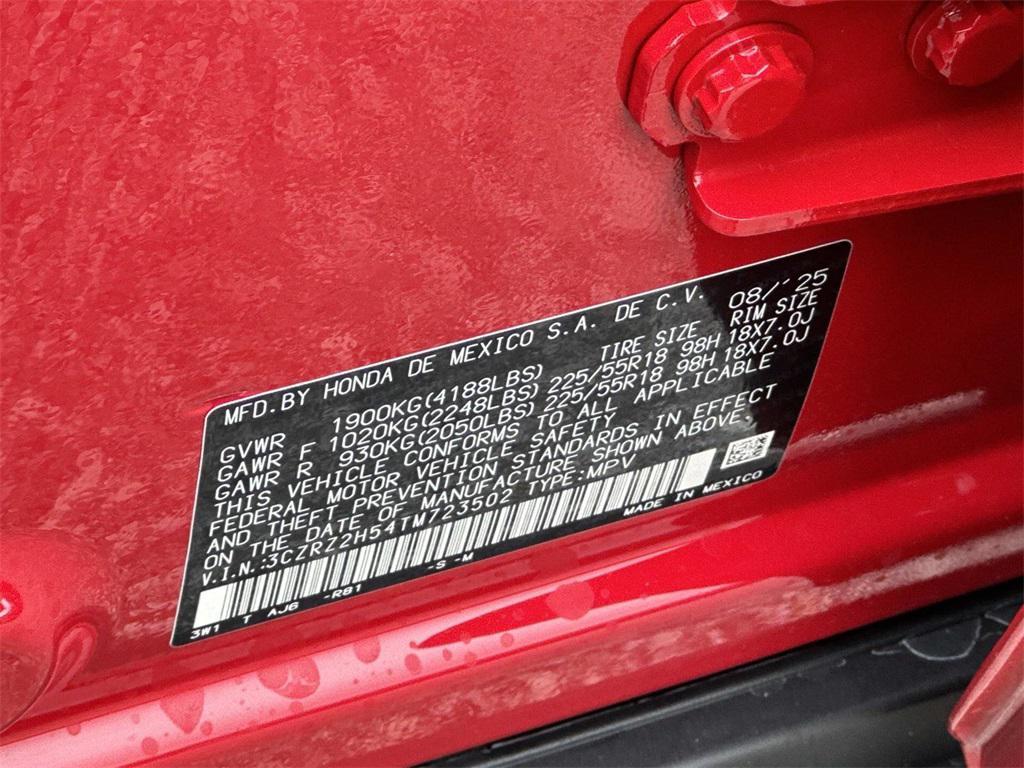new 2026 Honda HR-V car, priced at $30,950