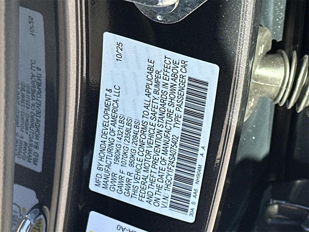 new 2025 Honda Accord car, priced at $29,490