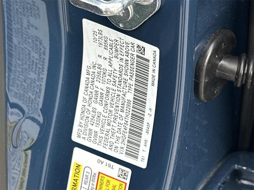 new 2026 Honda Civic Hybrid car, priced at $30,945