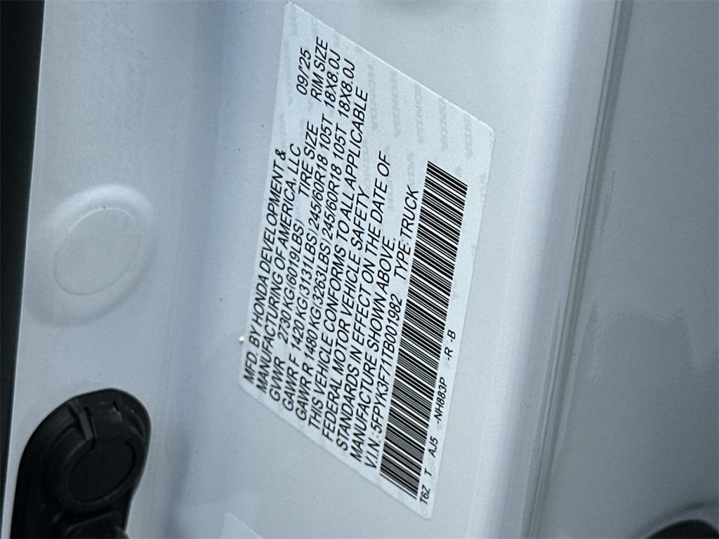 new 2026 Honda Ridgeline car, priced at $48,945