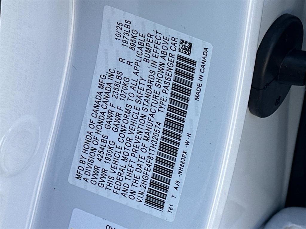 new 2026 Honda Civic Hybrid car, priced at $33,945