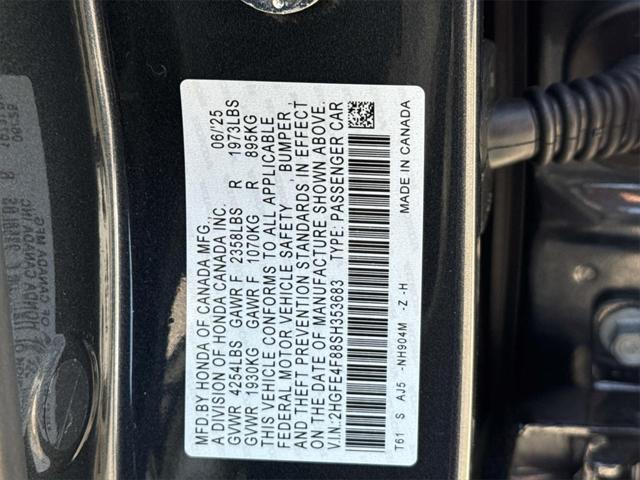 new 2025 Honda Civic Hybrid car, priced at $33,100