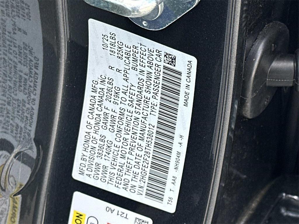 new 2026 Honda Civic car, priced at $25,790