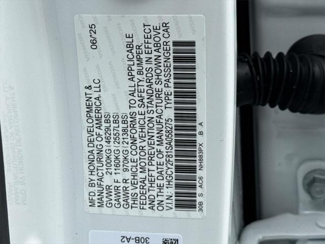 new 2025 Honda Accord Hybrid car, priced at $40,905