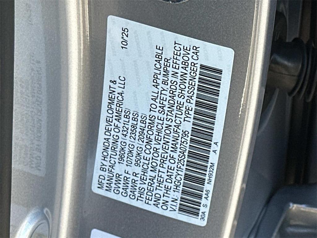 new 2025 Honda Accord car, priced at $29,490