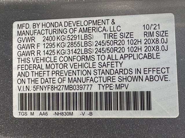 used 2021 Honda Passport car, priced at $26,490