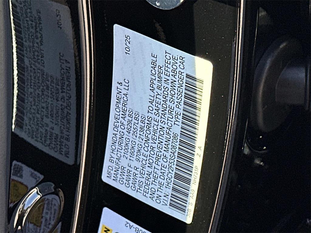 new 2025 Honda Accord Hybrid car, priced at $34,850