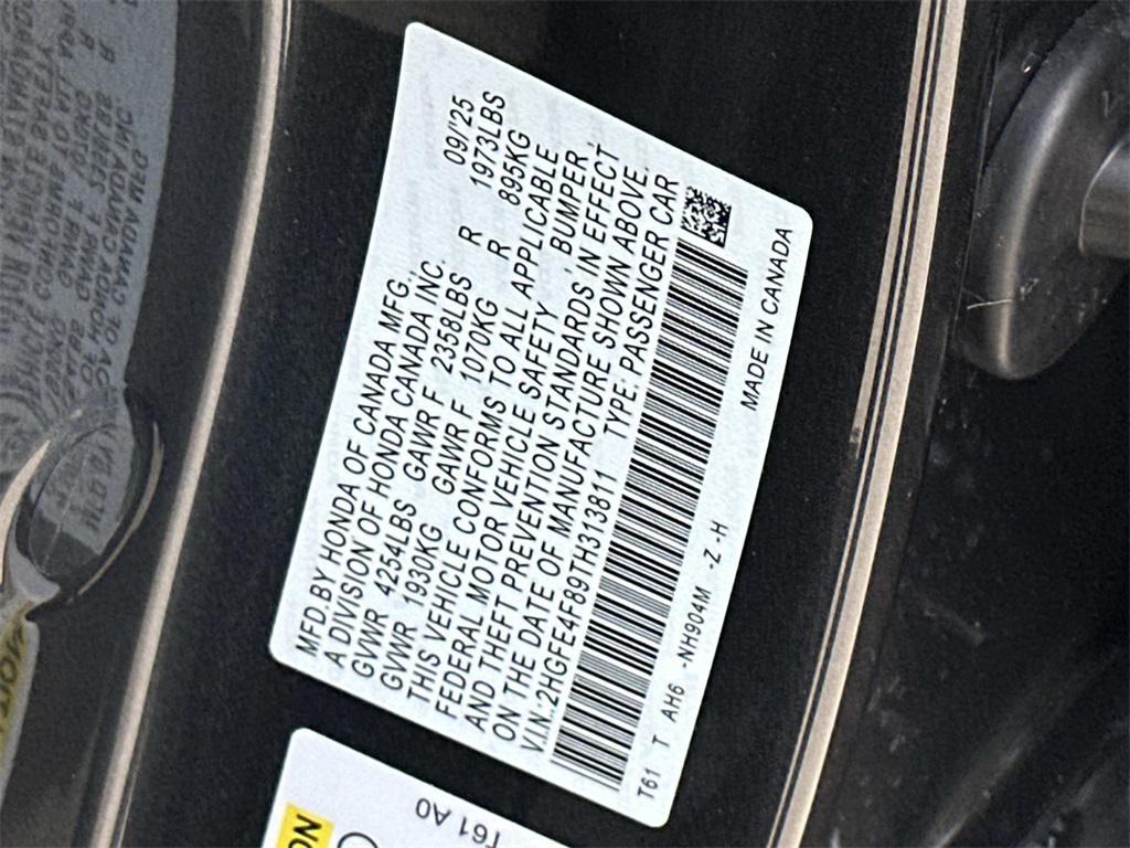 new 2026 Honda Civic Hybrid car, priced at $30,490