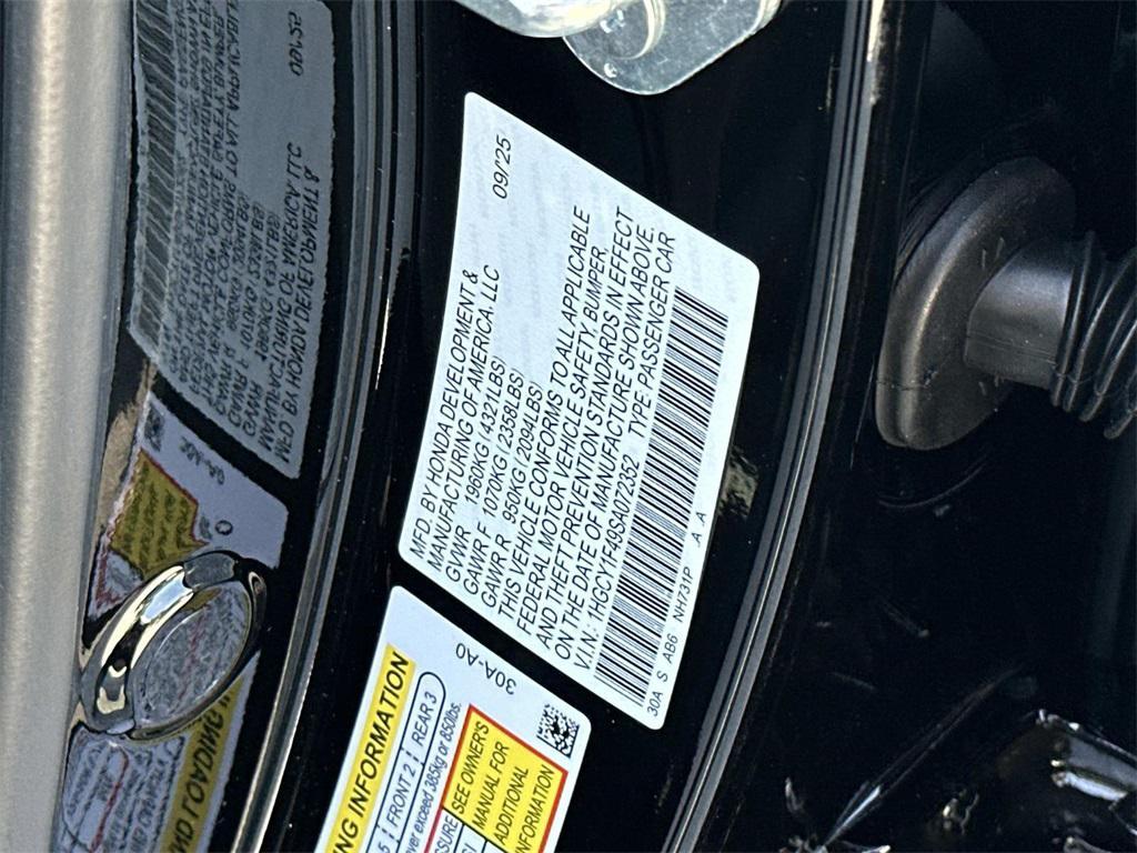 new 2025 Honda Accord car, priced at $31,755