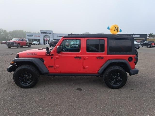 used 2021 Jeep Wrangler Unlimited car, priced at $32,480