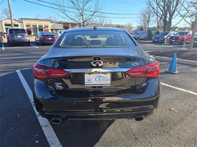 used 2022 INFINITI Q50 car, priced at $27,855