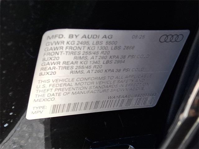 new 2025 Audi Q5 car, priced at $63,855