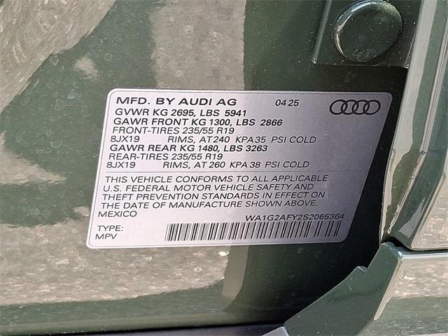 new 2025 Audi Q5 car, priced at $62,815