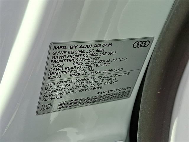 new 2026 Audi SQ8 car, priced at $117,405