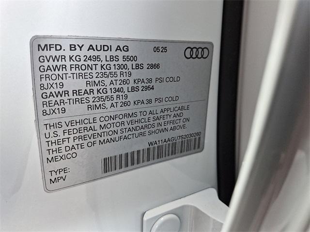 new 2025 Audi Q5 car, priced at $58,230