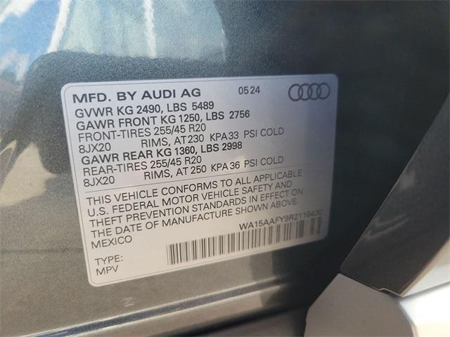 new 2024 Audi Q5 car, priced at $57,955