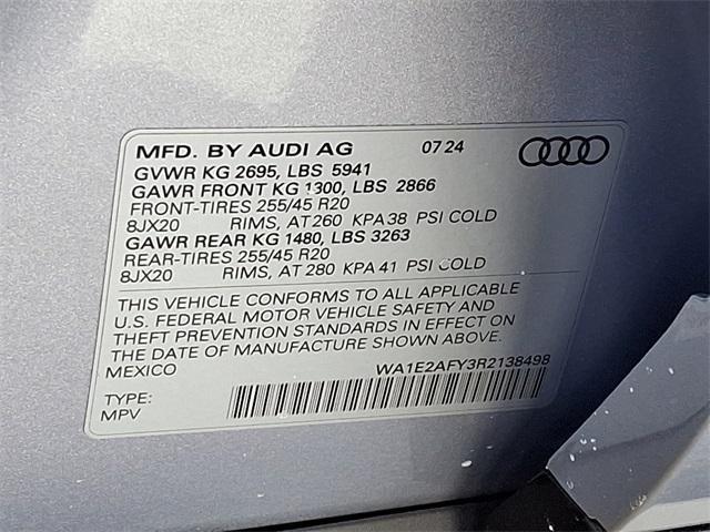 new 2024 Audi Q5 e car, priced at $69,290