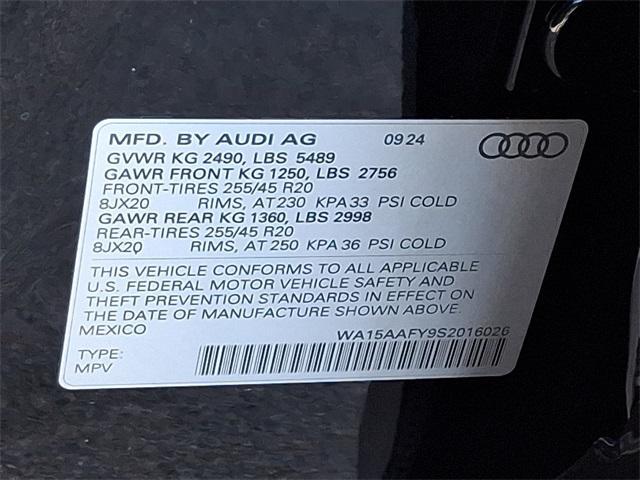 new 2025 Audi Q5 car, priced at $59,950