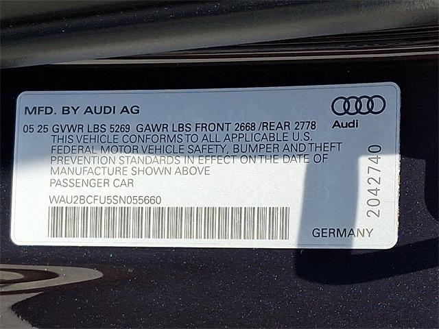 new 2025 Audi A5 car, priced at $57,705