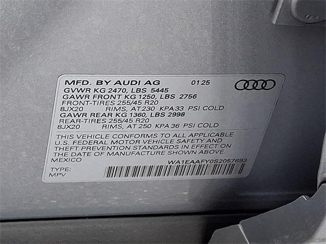 new 2025 Audi Q5 car, priced at $57,550