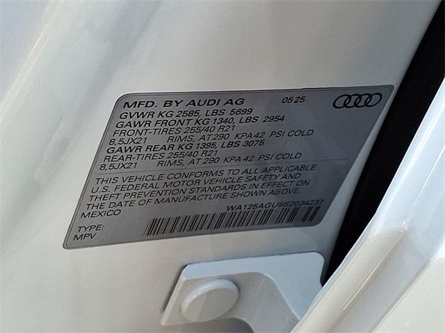 new 2025 Audi SQ5 car, priced at $74,105
